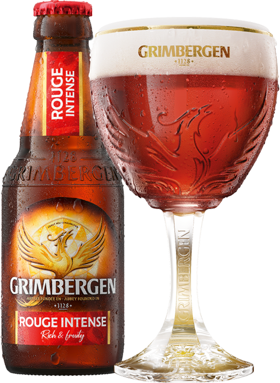 Grimbergen Rouge Intense mit Kelch