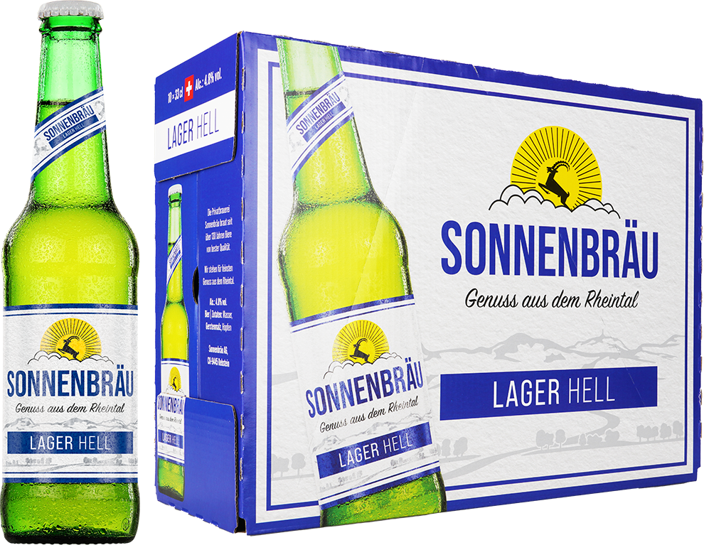 Sonnenbru Lager Hell 4.8 10er Tray 33 cl