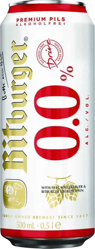 Bitburger Pils Alkoholfrei - 24 x 50 cl Dose