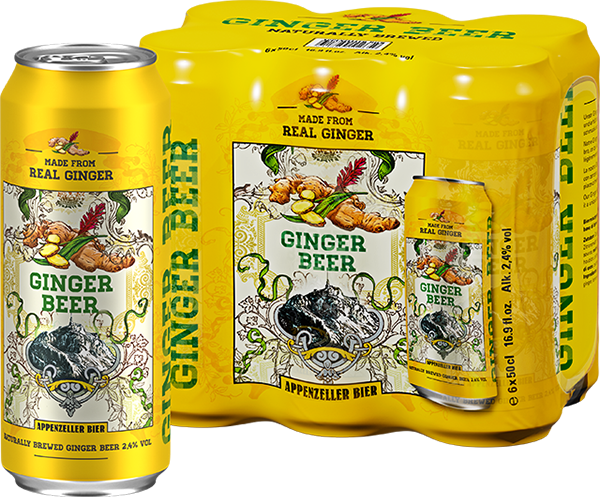 Appenzeller Ginger Beer 6er Tray Dose
