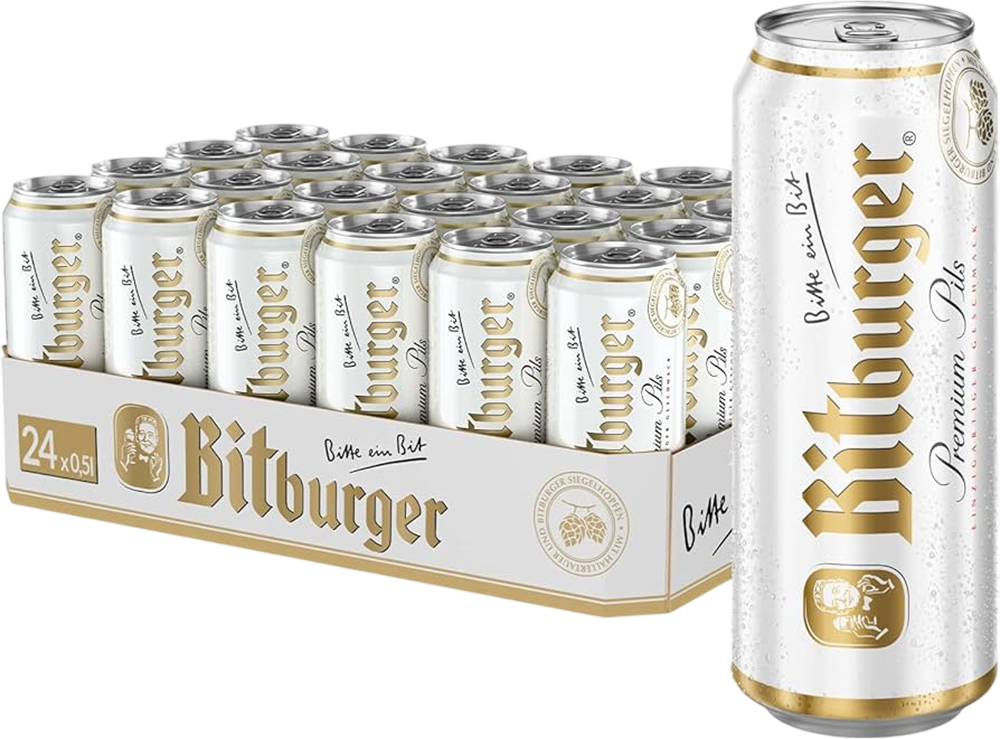 Bitburger Premium Pils 24er Tray Dose