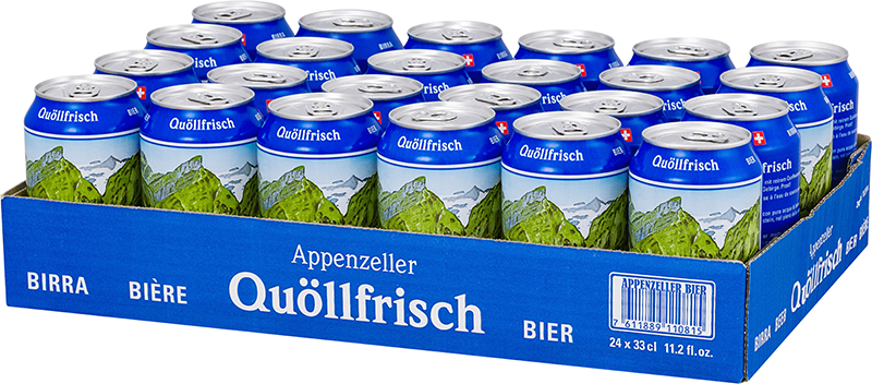 Appenzeller Qullfrisch Hell 24er Tray 33 cl