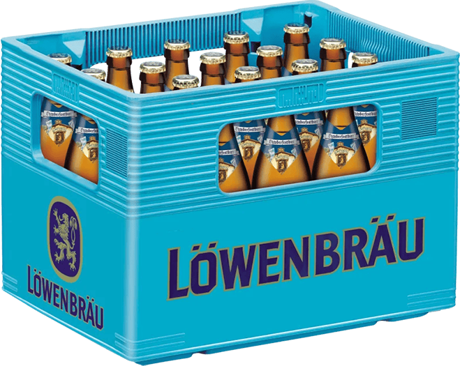 Lwenbru Mnchen Oktoberfestbier Harasse