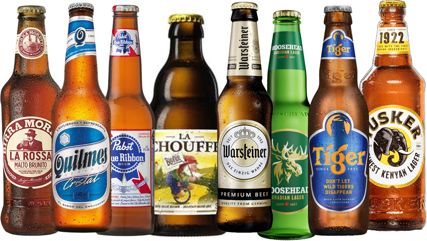 Internationales Bier Probierset - 24 x 33 cl