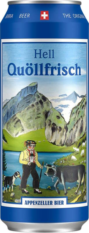 Appenzeller Quöllfrisch Hell 4.8% - 6 x 50 cl Dose