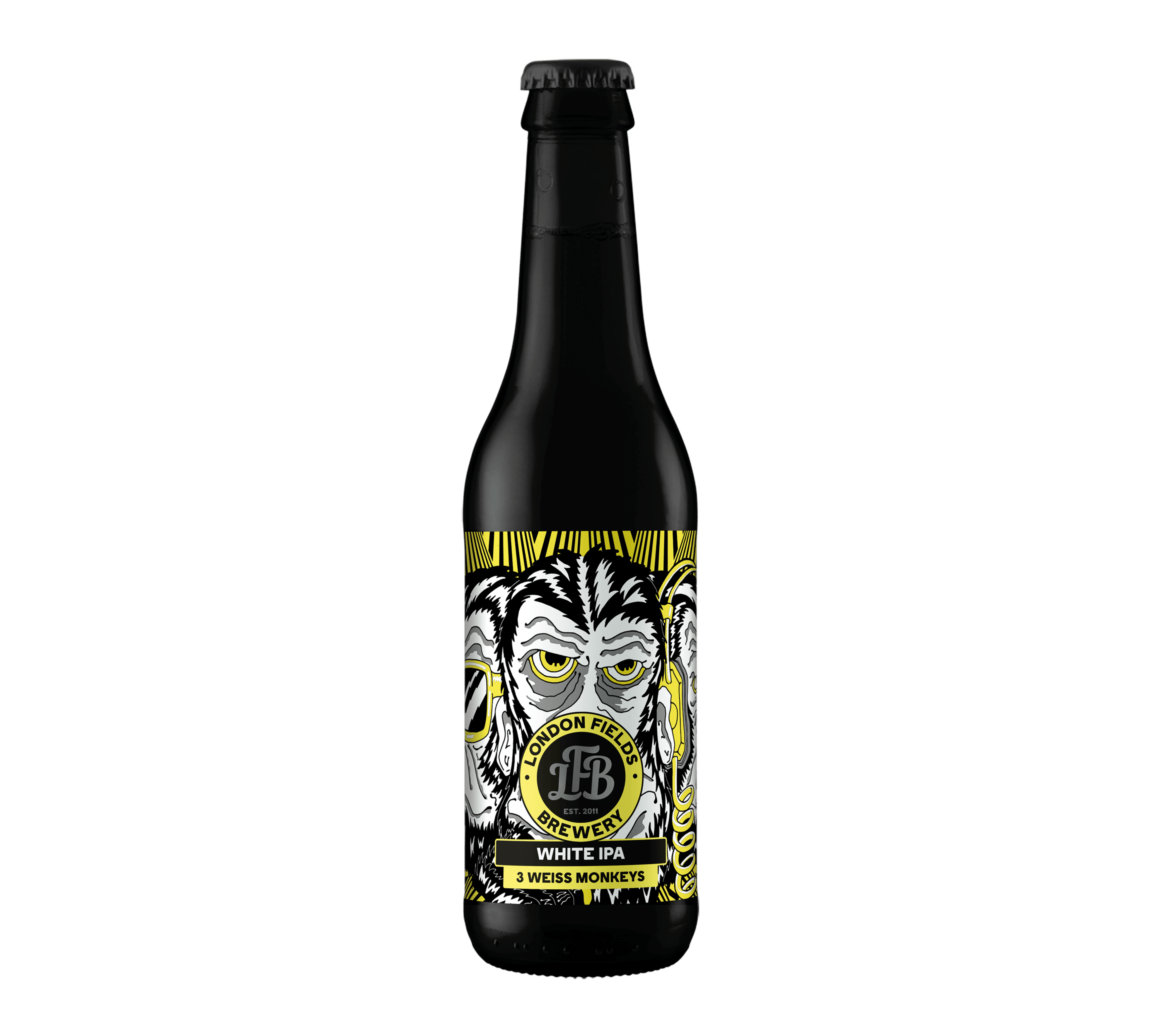 London Fields Brewery 3 Weiss Monkeys  IPA 5,0% - 12 x 33 cl