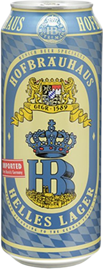 Hofbräu Münchner Helles Lager 5.1% - 24 x 50 cl Dose