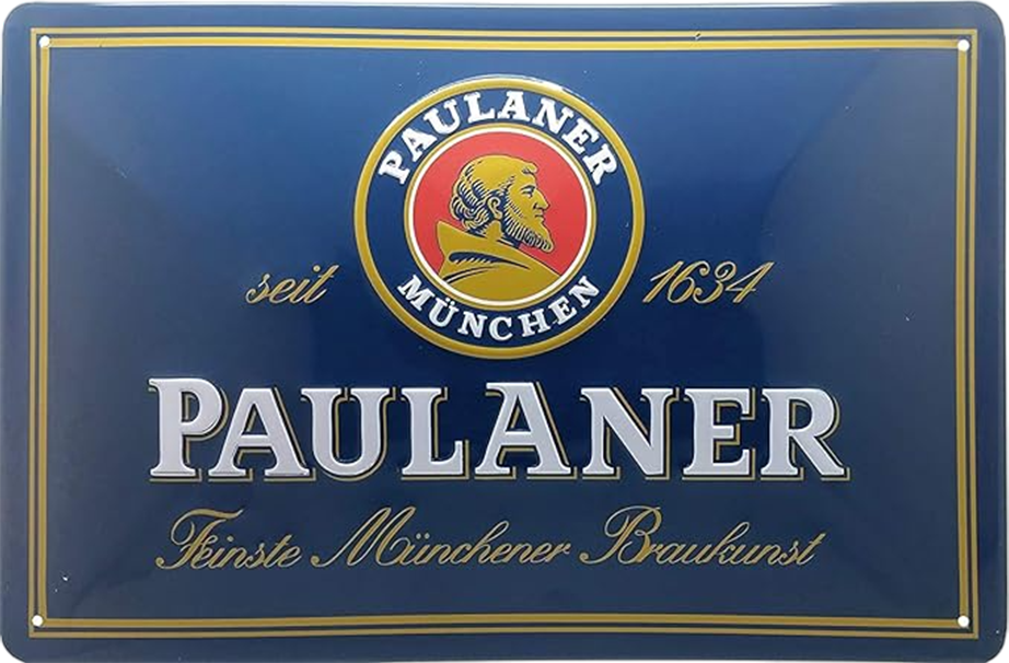 Paulaner München Retro Blechschild - 30 x 20 cm