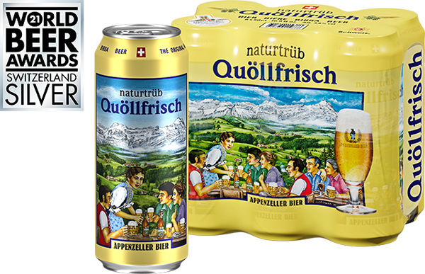 Appenzeller Qullfrisch Naturtrb 50 cl 6er Tray