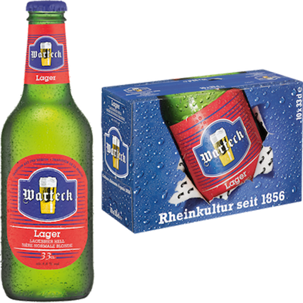 Warteck Lager 10er Tray