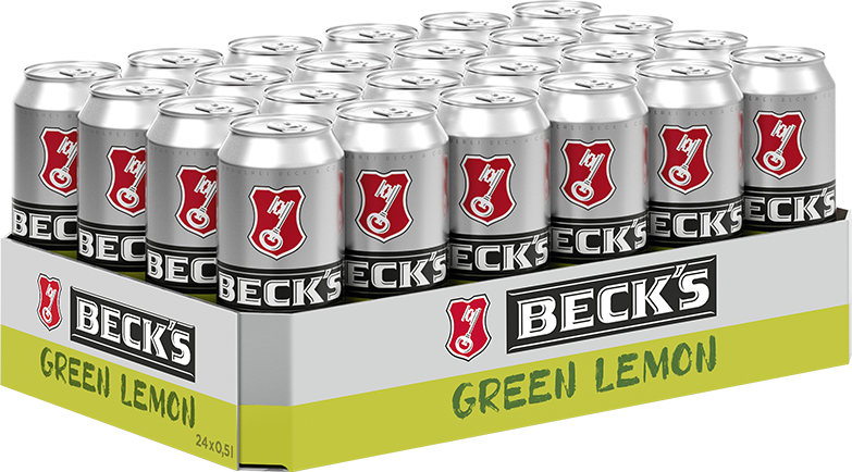 Becks Green Lemon 24er Tray