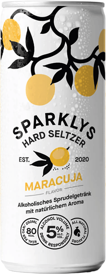 Sparklys Hard Seltzer Maracuja 5% - 24 x 25 cl Dose