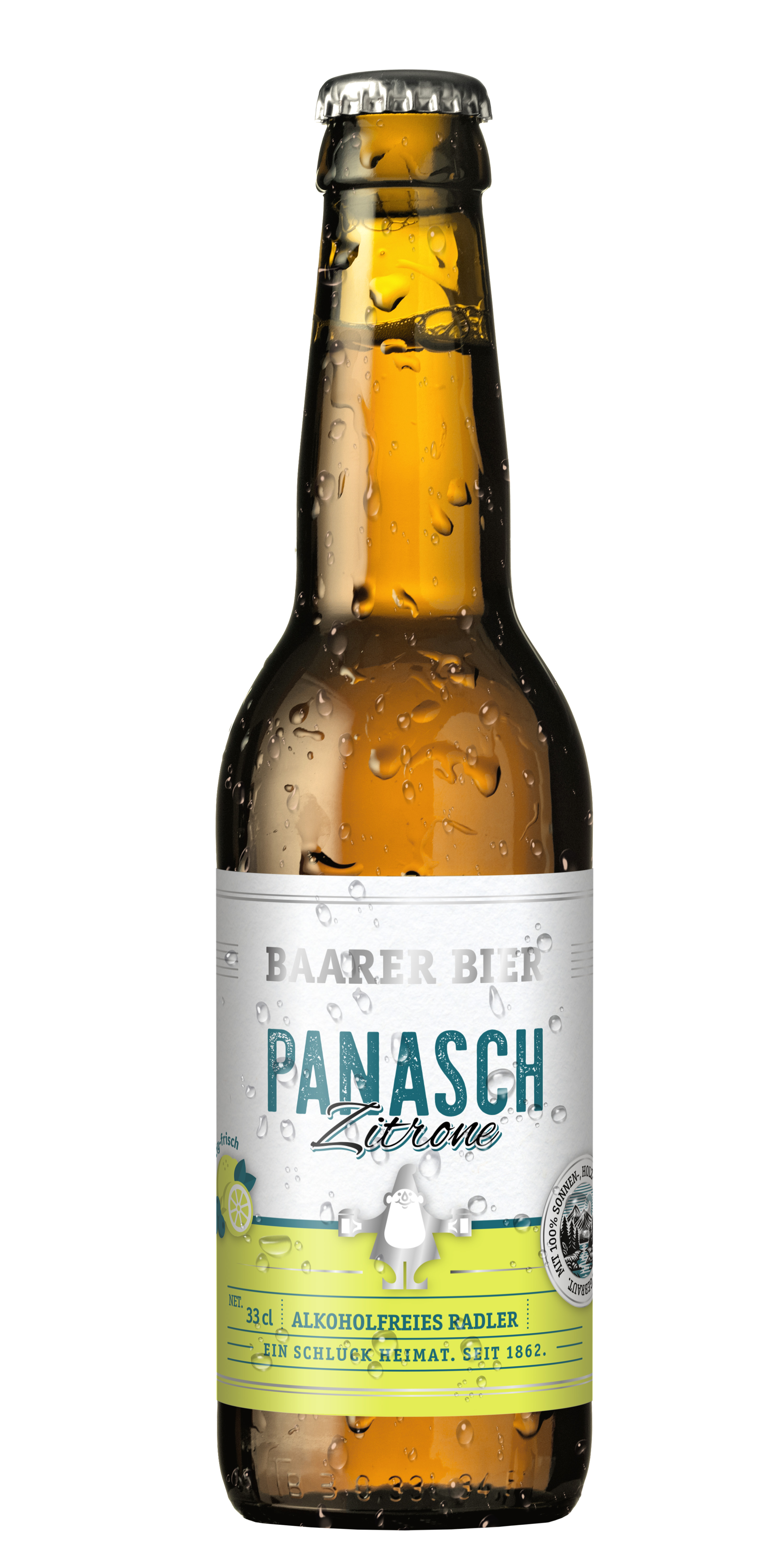 Baarer Panasch Zitrone alkoholfrei - 8 x 33 cl