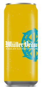 Müllerbräu Radler Naturtrüb alkoholfrei - 24 x 50 cl Dose