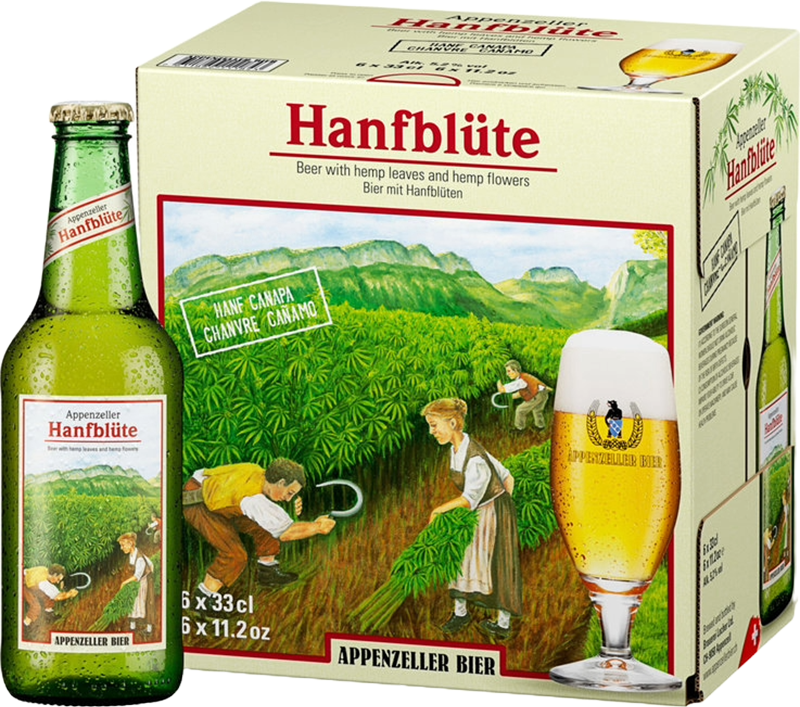 Appenzeller Hanfblte 6er Tray 33 cl