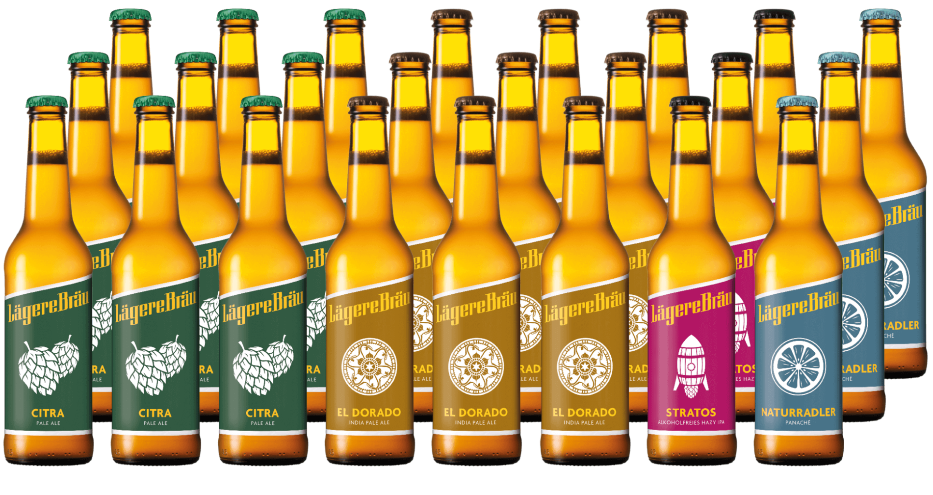 Lägere Bräu Degu Pack Hopfen - 24 x 33 cl