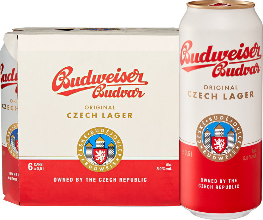 Budweiser Budvar 6er Tray Dose