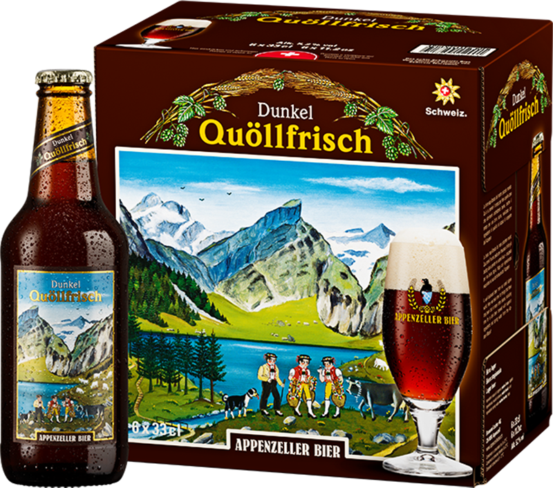 Appenzeller Qullfrisch Dunkel 6 x 33 cl