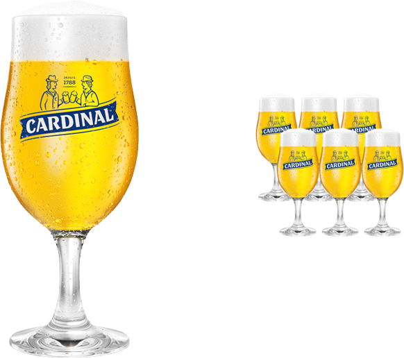 Cardinal Glas Tulpe - 6 Stck