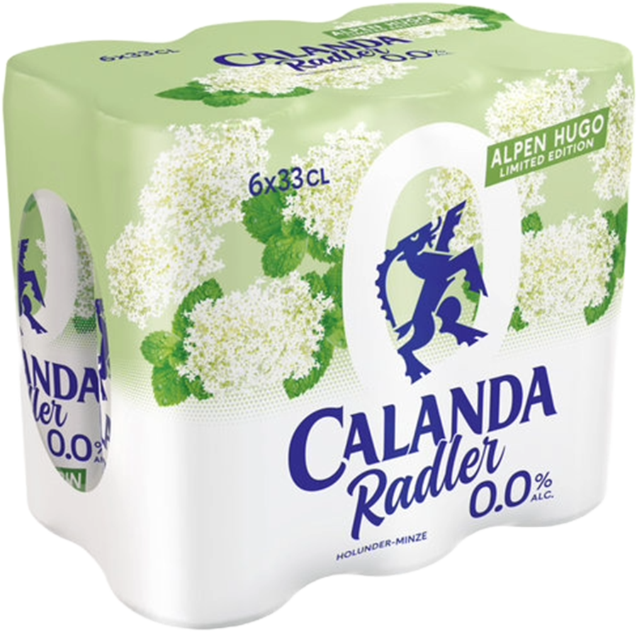 Calanda Radler Alpen Hugo Alkoholfrei 6er Tray