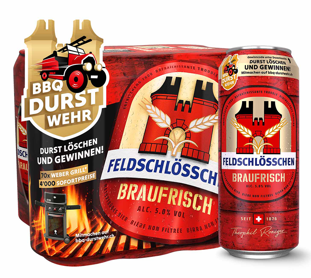 Feldschlsschen Braufrisch 6er Tray Dose
