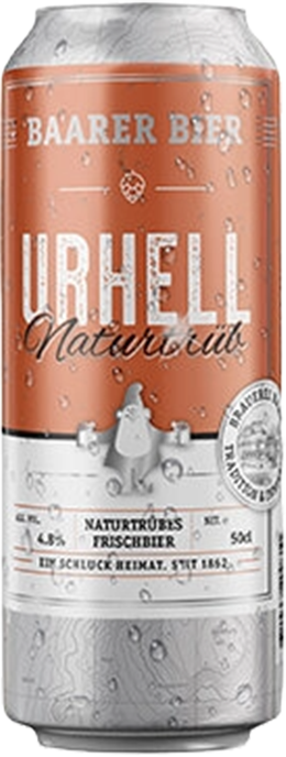 Baarer Urhell Naturtrüb 4.8% - 24 x 50 cl Dose