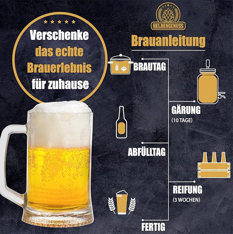 Heldengenuss Bierbrauset Pils Brauanleitung