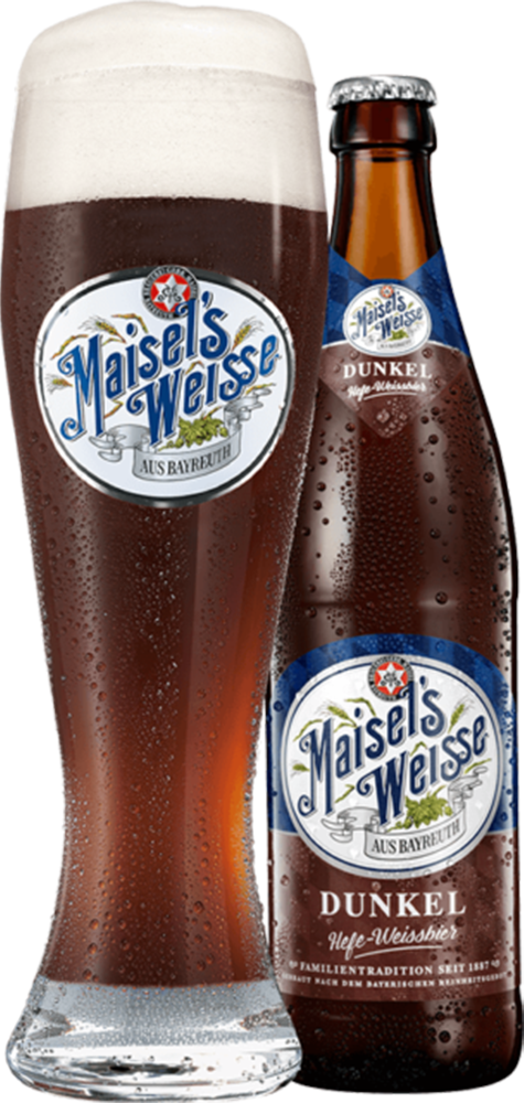 Maisels Weisse Dunkel mit Glas