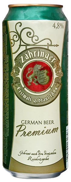 Zähringer Premium Bier 4,8% Vol. 24 x 50 cl Dose