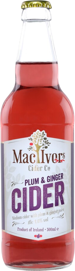 Mac Ivors Plum & Ginger Cider 4% - 12 x 50 cl