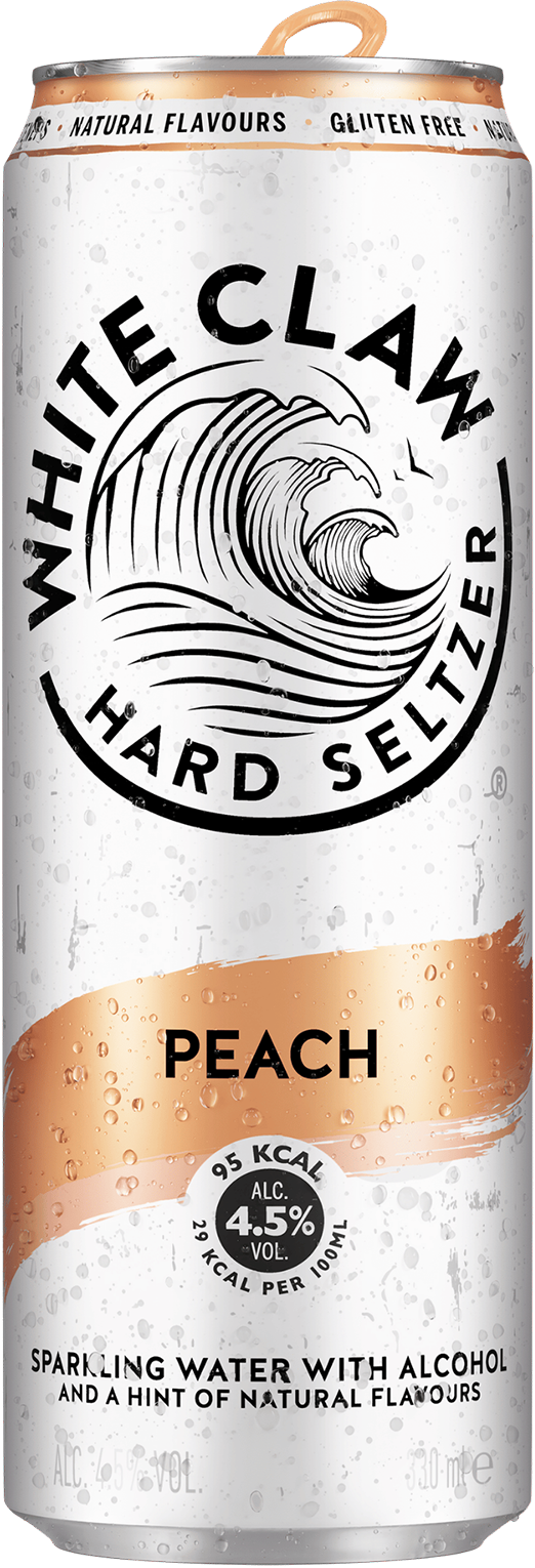 White Claw Hard Seltzer Peach 4.5% - 33 cl Dose