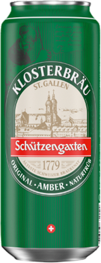 Schützengarten St. Galler Klosterbräu 5.2% - 6 x 50 cl Dose