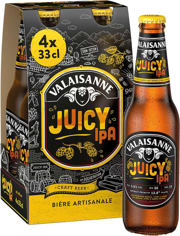 Valaisanne Juicy IPA 4 x 33 cl
