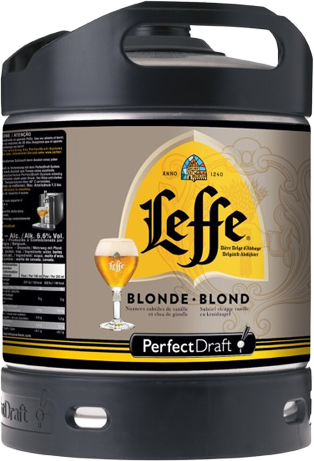Leffe Blonde Perfect Draft 6.6% - 6 Liter Fass