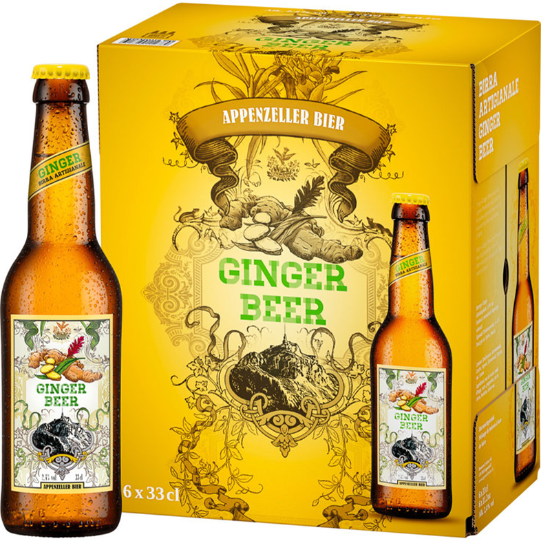 Appenzeller Ginger Beer 6er Tray 33 cl