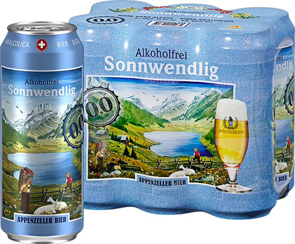 Appenzeller Sonnwendlig Alkoholfrei - 6 x 50 cl Dose