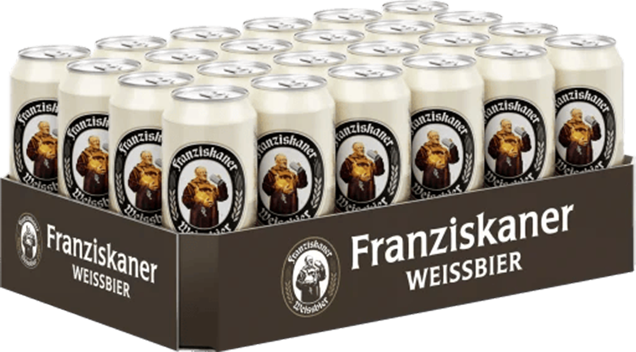 Franziskaner Weissbier Naturtrb 24er Tray
