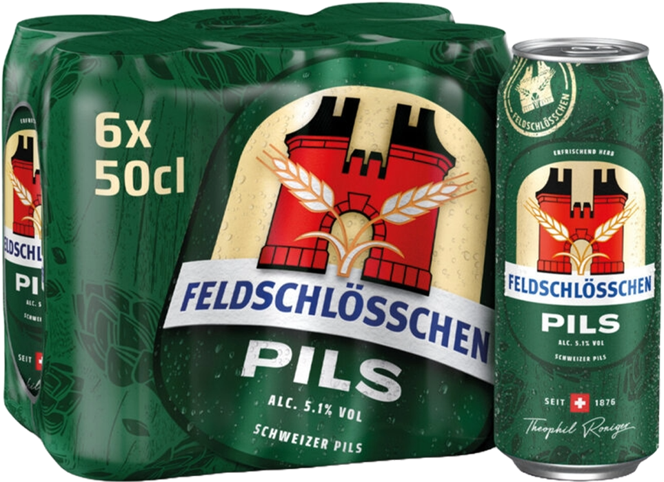 Feldschlsschen Pils 6er Tray Dose