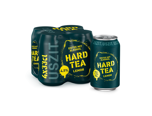 USZIT Hard Tea Zitrone 4,5% - 24 x 33 cl Dose