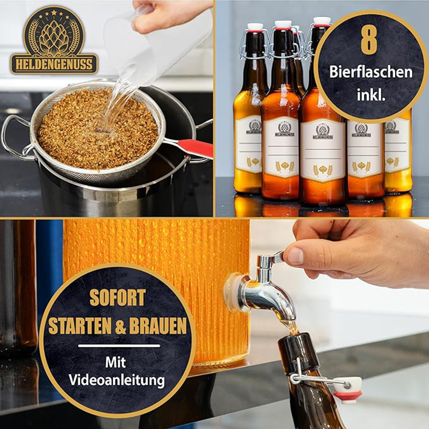 Heldengenuss - Bierbrauset Dunkles Bier 5 Liter