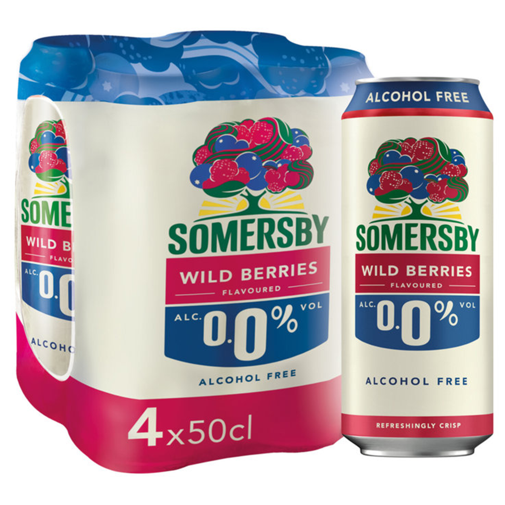 Somersby Wild Berries Alkoholfrei 4er Tray