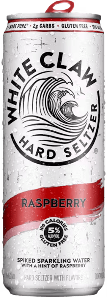 White Claw Hard Seltzer Rasberry 5% - 35.5 cl Dose