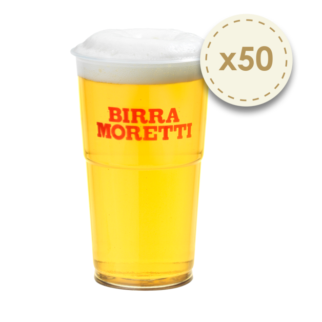 Moretti Plastikbecher 50 x 30 cl Pet