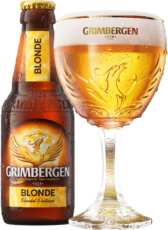 Grimbergen Blonde mit Kelch