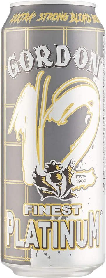 Gordon Finest Platinum 12% - 50 cl Dose