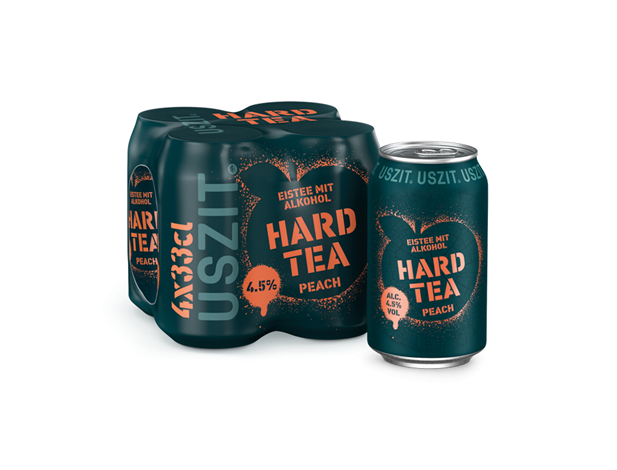 USZIT Hard Tea Pfirsich 4,5% - 24 x 33 cl Dose