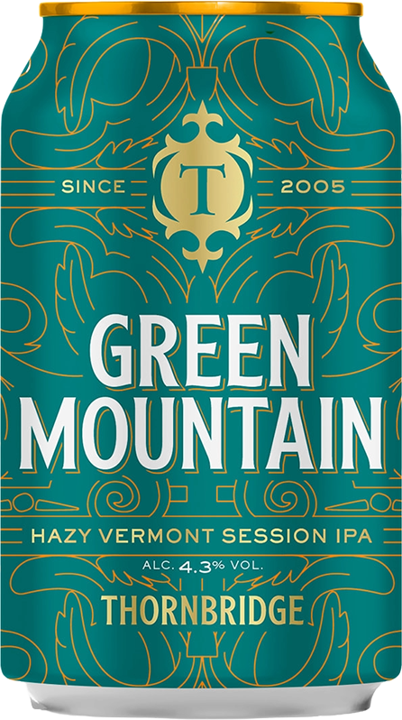 Thornbridge Green Mountain Hazy IPA 4,3% - 12 x 33 cl Dose