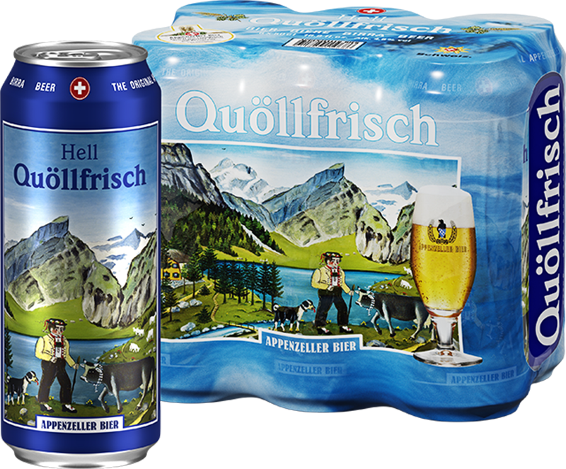 Appenzeller Qullfrisch Hell 6 x 50 cl Dose