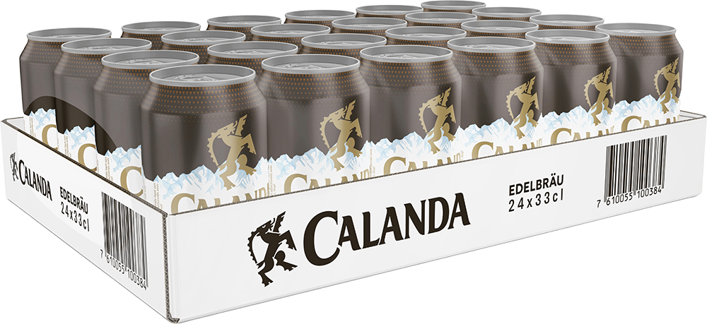Calanda Edelbru 24er Tray 33 cl Dose
